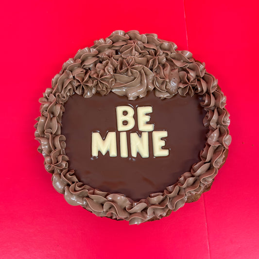 Brownie cake with custom text